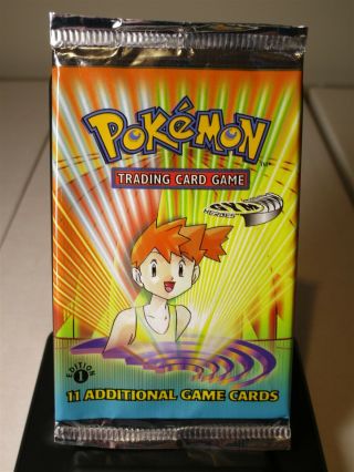 Empty English Pokémon Tcg Gym Heroes 1st Edition Misty Booster Pack