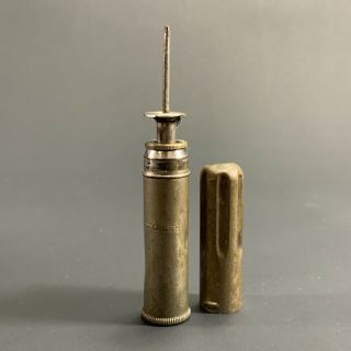 Patent 1889 Cushman & Denison Usa Pocket Oiler Gun Fishing Reel Sewing Machine