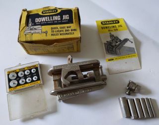 Vintage Stanley Set No.  59 Doweling Jig,  General Dowel Centers Set Usa