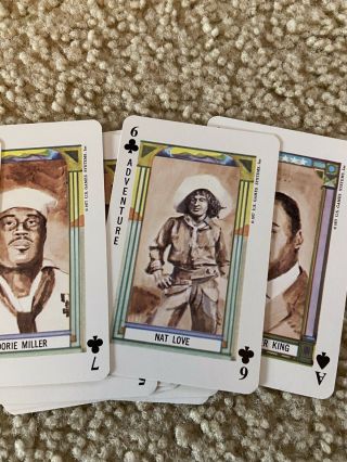 Black History Playing Cards - W/ Portraits Of Black Pioneers - 1977