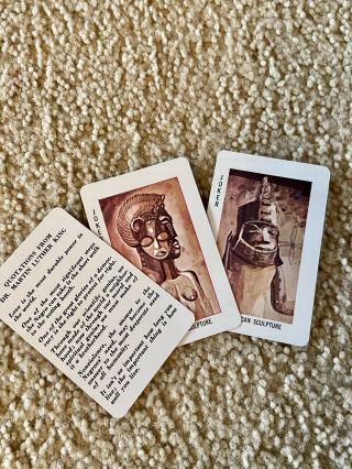 BLACK HISTORY PLAYING CARDS - W/ Portraits Of Black Pioneers - 1977 3