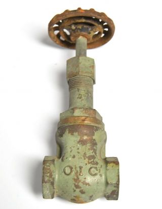 Vintage Industrial Large Brass Oic Water Steam Valve Steampunk 10 Dc
