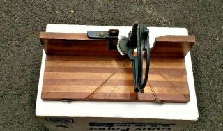 Vintage Stanley Miter Box Wood Woodworking No.  115 Made Usa