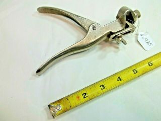 Saw Set,  Vintage Hand Saw Tooth Setter,  Nickel Plated,