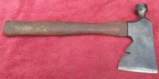 Vintage COLLINS Carpenter ' s Hammer Hatchet Ax with Nail Puller - Roofing 2