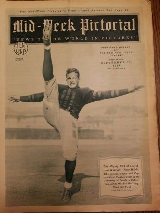 1928 September 22,  Mid - Week Pictorial/ Baseball Yankee Stadium/ Usc Football