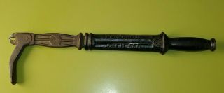 Vintage Bridgeport Hardware Cast Iron No 20 Slide Hammer Nail Puller Made In Usa
