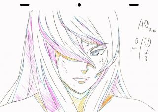 Naruto Shippuden Mei Terumi 5th Mizukage Anime Genga Sketch Set Not Cel