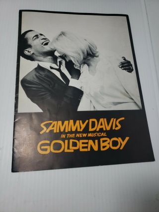 Vintage Souvenir Book 1962 Sammy Davis In The Musical Golden Boy