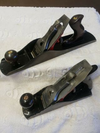 Vintage 14 In.  Sargent 414 Hand Plane And Craftsman 8 In.  Plane