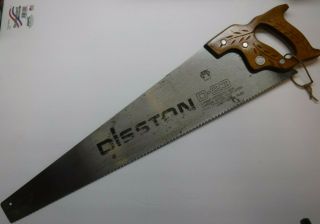 Disston Hand Saw Model D - 23 Blade 8 Point 28 " Overall Crosscut Saw Made In Usa