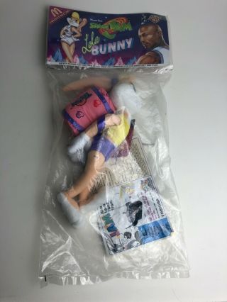 Space Jam Looney Toons Lola Bunny Toon 1996 Plush Doll Mcdonalds Wb Nwt