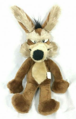 Vtg Warner Brothers Wile E Coyote Plush 1971 Mighty Star 19 " Road Runner Cartoon