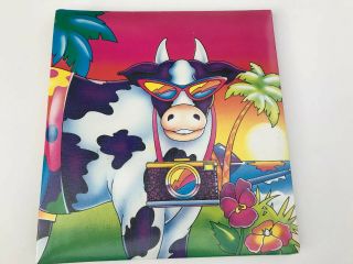 Vintage 1988 Lisa Frank Cows In Paradise Scrapbook / Album