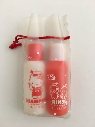 Rare Vintage Hello Kitty Shampoo And Rinse Set 1976 Made In Japan Not