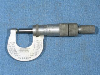 Vintage Lufkin No.  1640v 0 - 1/2 " Outside Micrometer Ratchet Stop & Lock Made Usa