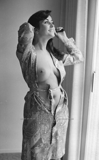 1960s Negative,  Buxom Nude Brunette Pinup Girl Nicole Pechoux,  Cheesecake T43337