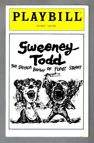 Stephen Sondheim " Sweeney Todd " Angela Lansbury / George Hearn 1980 Playbill