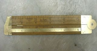 Antique Stanley Sw No.  36 - 1/2 Warranted Boxwood 12 ",  Bi - Folding Ruler,  Xlint
