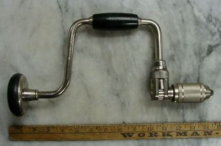 Old Tools,  Vintage Stanley 945,  10 " Ratcheting Bit Brace,