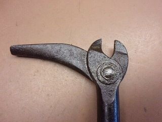ANTIQUE SMITH & HEMENWAY CO.  GIANT NAIL PULLER Extractor Pat ' d 1879 Very 3