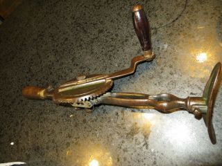 Vintage Millers Falls No.  12 Chest/shoulder Hand Drill W/level & Smaller Drill