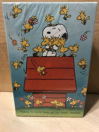 Springbok Jigsaw Puzzle Snoopy No Such Thing 2 Many Friends Hallmark Vintage