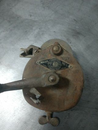No 1 Model 60 Vintage Hand Crank Grinder The Carborundum Co Niagara Falls Wheel 2