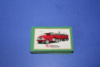 Playing Cards The Service Transport Co Vtg Antique Semi - Truck Freight - Full Deck 2