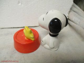Treasure Craft Peanuts Snoopy and Woodstock Salt and Pepper Shakers S & P 2