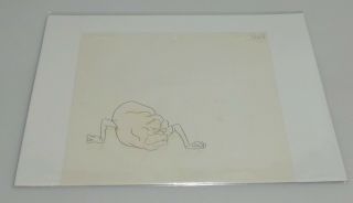 The Real Ghostbusters Animation Cel Hand Drawn Sketch Slimer 90