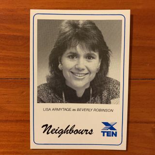 Neighbours Vintage Tv Fan Card 1980s Lisa Armytage Beverley Robinson1988 80s