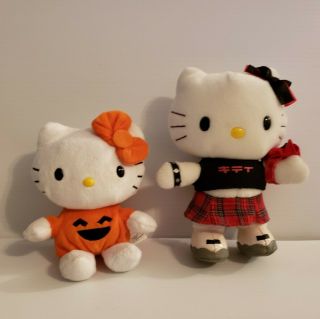 7 " Sanrio Hello Kitty Nakajima Teen Attitude Schoolgirl,  6 " Halloween Pumpkin
