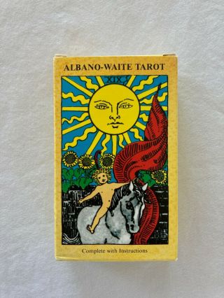 Frankie Albano - Waite Tarot Cards 78 Vibrant Full Color Deck 1987 Us Games System
