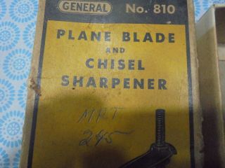 General No.  810 Plane Blade And Chisel Sharpener Vintage Made In USA woodworking 2