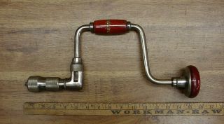 Old Tools,  Vintage Craftsman 10 " Sweep Bit Brace,  10bb,