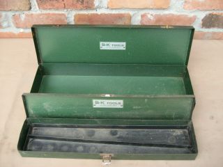 Two Vintage S - K Mechanic Tools Box Chest 18 " X6 " X2 " & 17 " X4 " X2 " Old Rusty