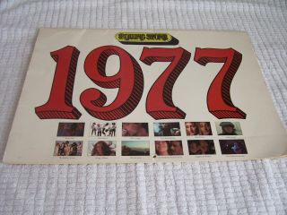 Rolling Stone 1977 Calendar 11x16 " David Bowie Bob Dylan Marvin Gaye John Lennon