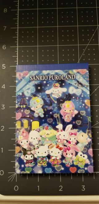 Rare 2017 Sanrio Puroland Memo Pad / Hello Kitty/little Twin Stars/my Melody