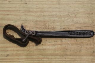 Warnock Strap Wrench Pat.  1919 Made In Worcester Mass Usa Vintage