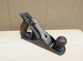 Craftsman 3c Plane Wood Tool 9 1/2 " Vintage Blade Cut 1 3/4 " Wood Handle