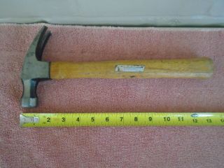 Vintage 16 Oz.  Stanley Wood Handle Claw Framing Hammer 101 1/2