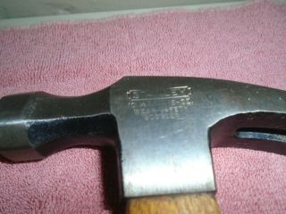 Vintage 16 oz.  Stanley Wood Handle Claw Framing Hammer 101 1/2 3