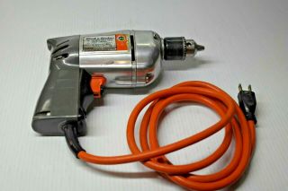 Vintage Black & Decker 3/8 " Electric Drill Variable Speed No.  7120 Type B