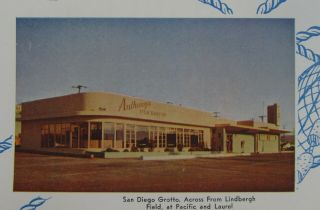 Vintage Anthony’s Fish Grotto Seafood Restaurant Menu San Diego Ca 1957