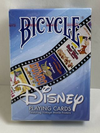 &.  Disney Bicycle Playing Cards Vintage Disney Movie Posters.