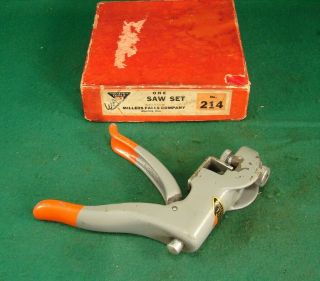 Vintage Millers Falls No.  214 Pistol Grip Saw Set W/ Box