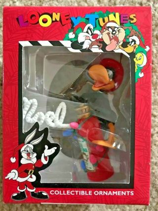Looney Tunes,  Daffy Duck,  Fireman Noel Ornament (warner Bros.  By Matrix) 1996