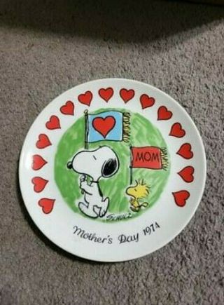 Snoopy Peanuts Charlie Brown Schmid Vintage Ceramic Mother 