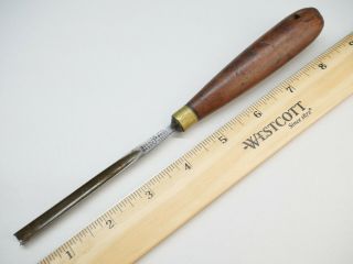 Old Tools Vintage Buck Bros.  1/4 " No.  10 Sweep Straight Wood Carving Gouge